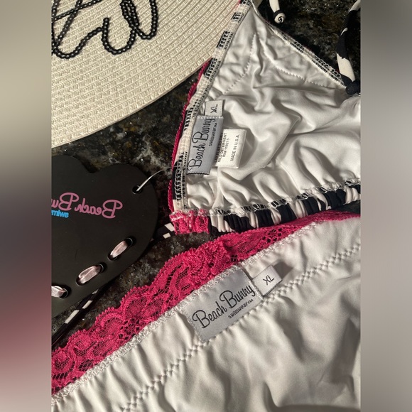 NWT beach bunny bikini XL set lady lace zebra print RAREST 💎 “Stop and Stare” - Picture 7 of 15